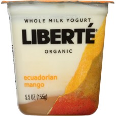 LIBERTE: Ecuadorian Mango Organic Yogurt, 5.50 oz