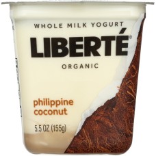 LIBERTE: Philippine Coconut Organic Yogurt, 5.50 oz