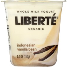 LIBERTE: Vanilla Bean Yogurt, 5.50 oz