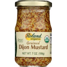 ROLAND: Mustard Grained Dijon Organic, 7 oz
