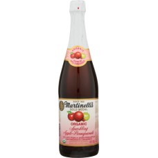MARTINELLI: Organic Sparkling Apple Pomegranate, 25.4 oz