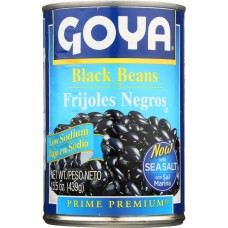 GOYA: Low Sodium Black Beans, 15.5 oz