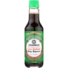 KIKKOMAN: Less Sodium Soy Sauce, 10 oz