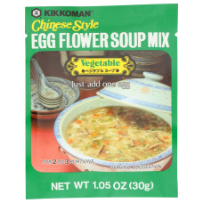 KIKKOMAN: Egg Flower Soup Mix Vegetable, 1.05 oz