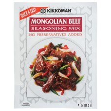 KIKKOMAN: Mongolian Beef Seasoning Mix, 1 oz