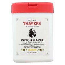 THAYER: Towelette Toning Lemon, 30 ea