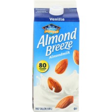 BLUE DIAMOND: Almond Breeze Almondmilk Vanilla, 64 oz