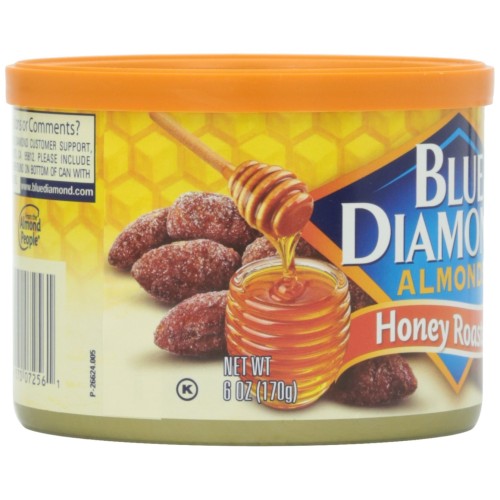 BLUE DIAMOND: Almonds Honey Roasted, 6 oz