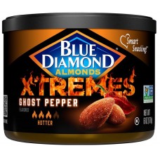 BLUE DIAMOND: Xtremes Ghost Pepper Almonds, 6 oz