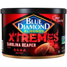 BLUE DIAMOND: Xtremes Carolina Reaper Hot Almonds, 6 oz
