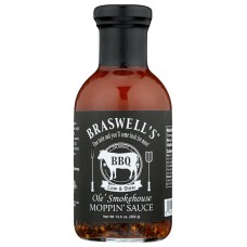BRASWELL: BBQ Sauce Smokehouse, 12 fo