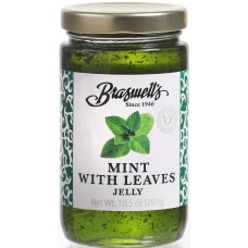 BRASWELL: Mint Jelly With Leaves, 10.5 oz