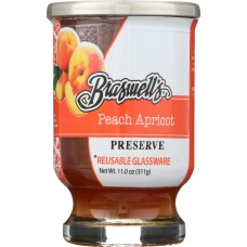 BRASWELL: Preserves Peach Apricot, 11 oz