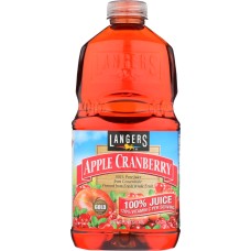 LANGERS: Juice 100% Apple Cranberry, 64 oz