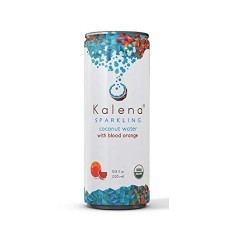 KALENA SPARKLING COCONUT WATER: Water Coconut Sparkling Blood Orange, 10.8 fo