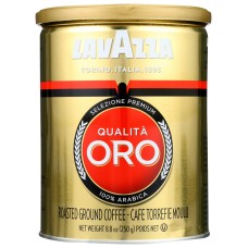 LAVAZZA: Qualita Oro Roasted Ground Coffee Can, 8.80 oz