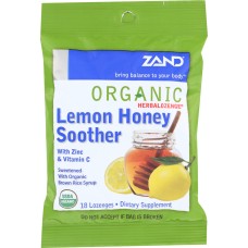 ZAND: Lozenges Herbal Honey Lemon Orange, 18 pc