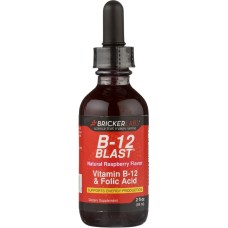 BRICKER LABS: Blast B12 Vitamin B12 and Folic Acid, 2 oz