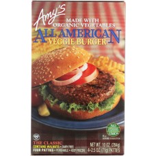 AMYS: All American Veggie Burger, 10 oz