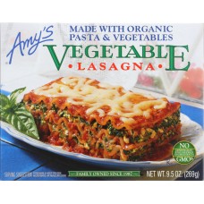 AMY'S: Vegetable Lasagna, 9.5 Oz