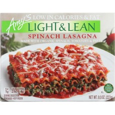 AMY'S: Light & Lean Spinach Lasagna, 8 oz