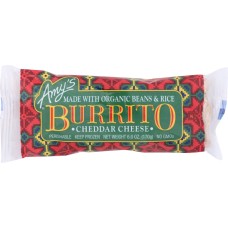 AMY'S: Beans & Rice Cheddar Cheese Burrito, 6 oz
