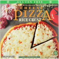 AMY'S: Gluten Free Pizza Rice Crust Cheese, 12 oz