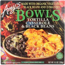 AMY'S: Tortilla Casserole & Black Beans Bowl, 9.5 oz