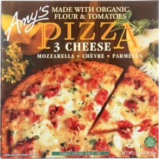 AMY'S: 3 Cheese Pizza with Cornmeal Crust, 14.5 oz