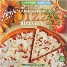 AMY'S: Single Serve Non-Dairy Rice Crust Cheeze Pizza, 6 oz