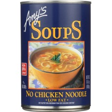 AMY'S: Soup Low Fat No Chicken Noodle, 14.1 oz