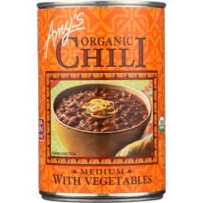 AMY'S: Organic Chili Medium with Vegetables, 14.7 oz