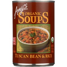 AMY'S: Organic Soup Tuscan Bean and Rice, 14.1 oz