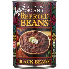AMYS: Bean Refried Black Gluten Free, 15.4 oz
