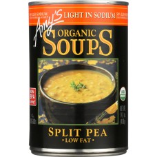 AMY'S: Organic Soup Low Fat Light In Sodium Split Pea, 14.1 oz