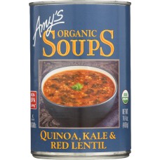 AMY'S: Organic Quinoa, Kale, and Red Lentil Soup, 14.4 oz