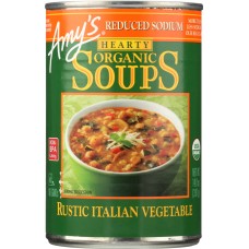 AMYS: Soup Vegetable Italian Reduce Sodium, 14 oz