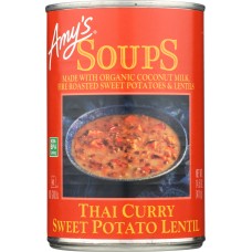 AMYS: Soup Lentil Thai Curry Sweet Potato, 14.5 oz