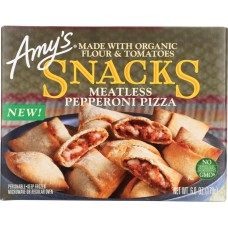 AMYS: Meatless Pepperoni Pizza Snacks, 6 oz
