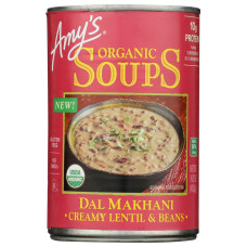 AMY'S: Organic Dal Makhani Soup, 14.2 oz
