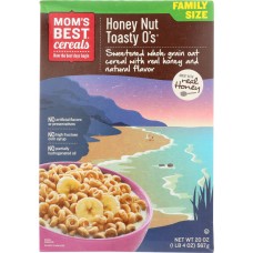 MOM'S BEST CEREALS: Toasty O's Cereal Honey Nut, 20 oz