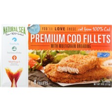 NATURAL SEA: Premium Cod Fish Fillets, 8 oz