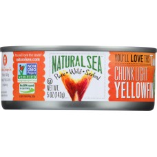 NATURAL SEA: Chunk Light Wild Yellowfin Tuna Salted, 5 oz