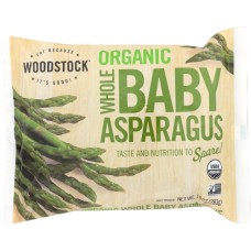 WOODSTOCK: Organic Frozen Whole Baby Asparagus, 10 oz