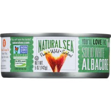 NATURAL SEA: Solid White Wild Tuna Albacore Salted, 5 oz