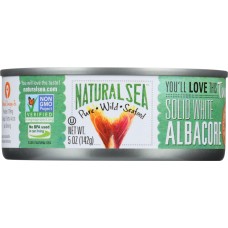 NATURAL SEA: Solid White Tuna Albacore No Salt Added, 5 oz