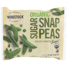 WOODSTOCK: Organic Frozen Sugar Snap Peas, 10 oz