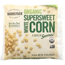 WOODSTOCK: Organic Frozen Supersweet White Corn, 10 oz
