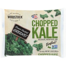 WOODSTOCK: Frozen Chopped Kale, 10 oz