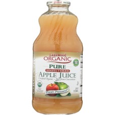LAKEWOOD ORGANIC: Pure Unfiltered Apple Juice, 32 oz